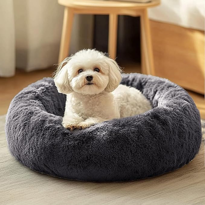 JOLLYVOGUE Dog & Cat Bed, Calming Anti-Anxiety Pet Bed by JOLLYVOGUE
