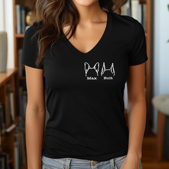 Custom Dog Mom Shirt Personalized Dog Ears Sweatshirt - Image 4