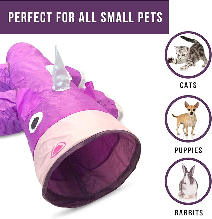 Pet Craft Supply Magic Mewnicorn Multi Cat Tunnel Boredom Relief Toys - Image 6