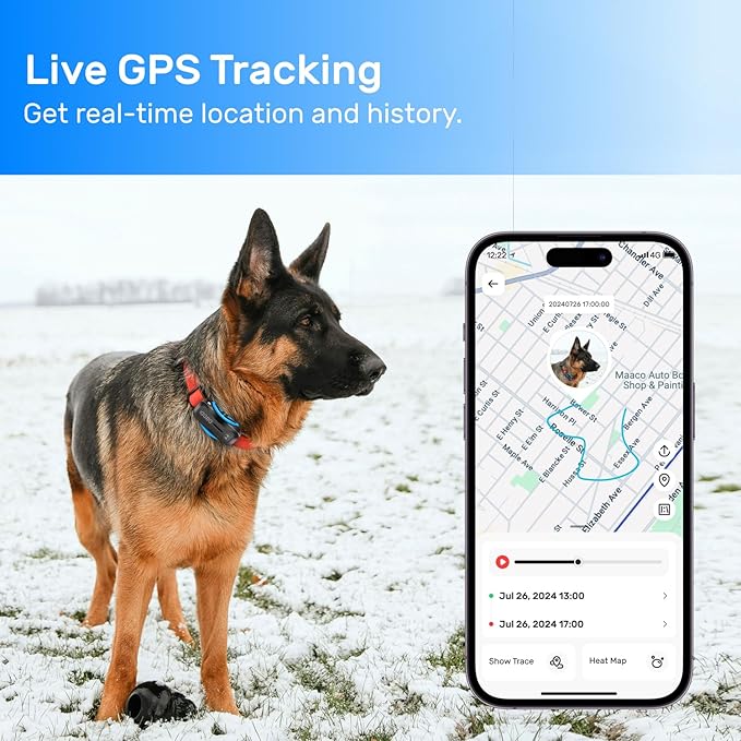 DBDD Dog GPS Tracker, Smart Waterproof Tracker - Image 8
