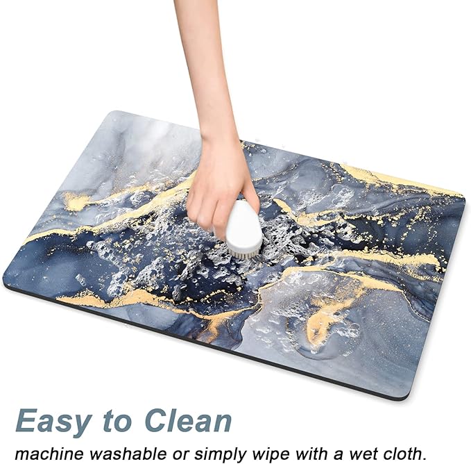 Rnivvi Dog Food Mat, Cute Anti-Slip Rubber Pet Feeding Rug Protect Floors - Image 5