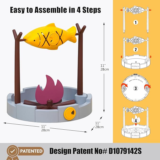 PetPals Cat Slow Feeder, Treat Dispenser - Image 2