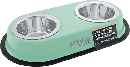 Master Pet Supply Double Dog Bowls Set by MasterPetSupply