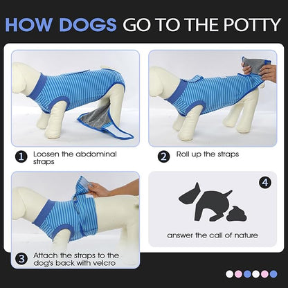 FUAMEY Recovery Suit for Dogs After Surgery, Soft Breathable Dog Bodysuit - Image 5