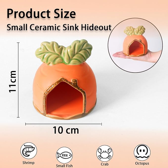 Aquarium Decor Cave Betta Fish Aquarium Accessories Ornaments Hiding Cave - Image 2