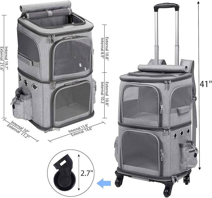 HOVONO Double-Compartment Pet Carrier Backpack - Image 6
