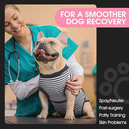 FUAMEY Dog Recovery Suit Male, Dogs Surgery Neuter Suits Puppy Spay Shirts - Image 3