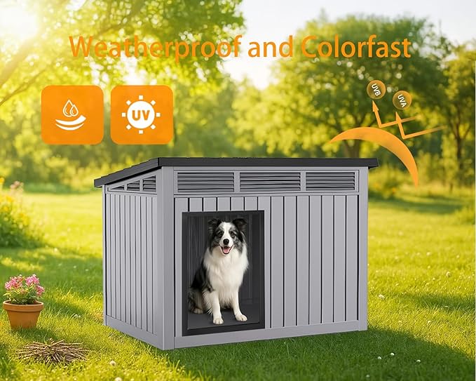 VIXZEN Dog House Indoor Outdoor, Waterproof Dog House - Image 2