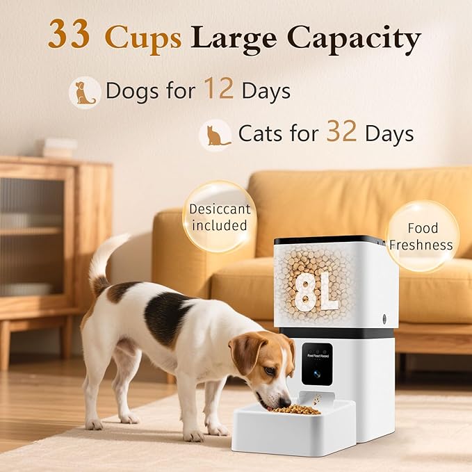 Yakry Automatic Dog Feeder - 8L/33 Cups Smart Pet Feeder - Image 2