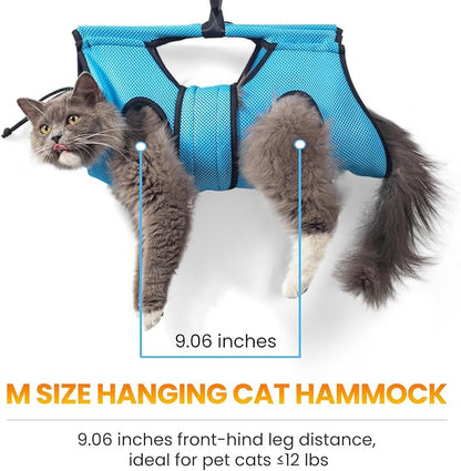 Pet Grooming Hammock for 5-11 lbs Pets, Door-Hook Hanging - Image 5