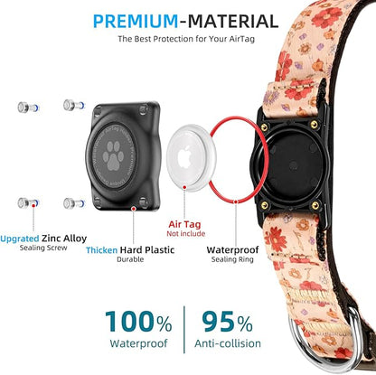 Upgraded AirTag Dog Collar, IP68 Waterproof Air Tag Dog Collar Holder, - Image 3