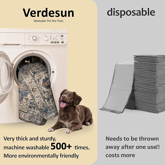 Washable Pee Pads for Dogs, Reusable Puppy Potty Training Pads, Ultra-Absorbent - Image 3