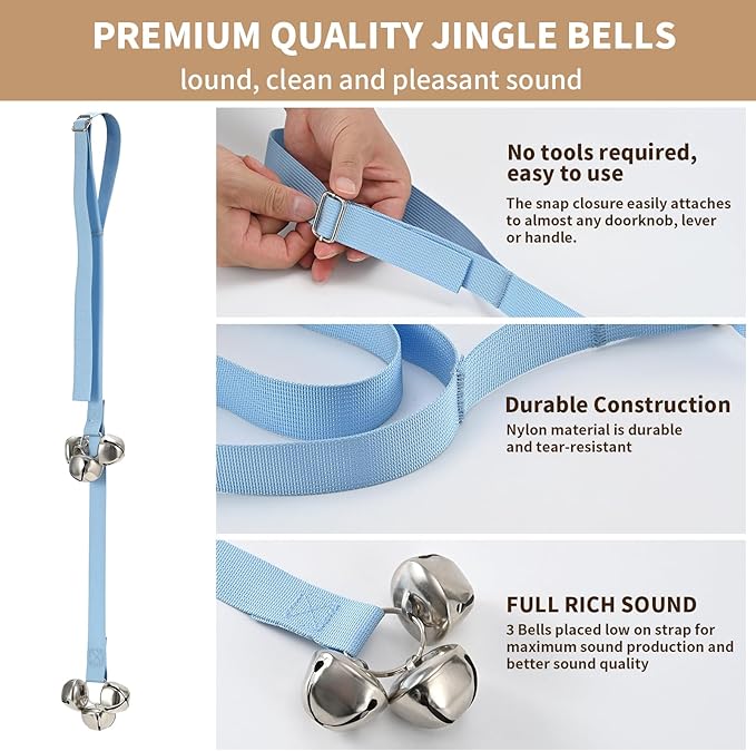 Luckyiren Dog Door Bell for Potty Training, Adjustable Length and Height - Image 8
