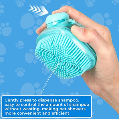 2PCS Dog Washing Gloves and Dog Shampoo Brush, Dog Bath Brush That can add Dog - Image 4
