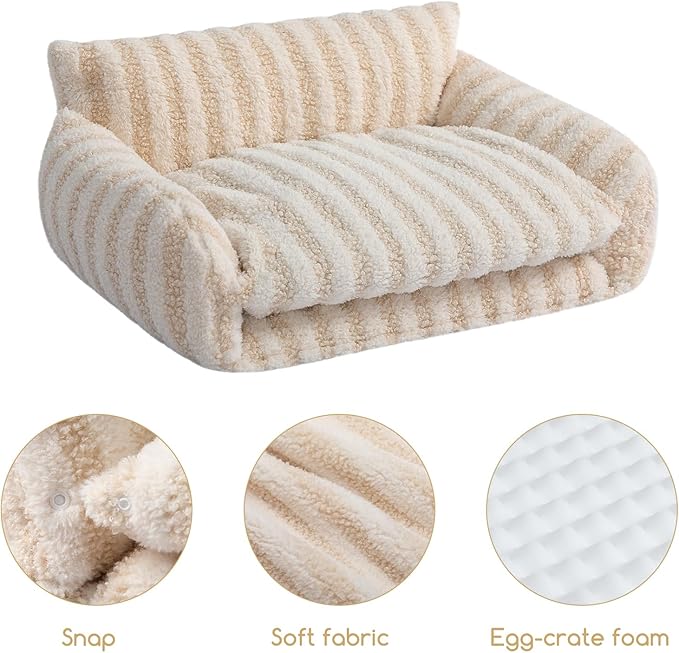 Hollypet Cat Bed Fluffy Plush Multifunctional Double-Layer Machine Washable - Image 5