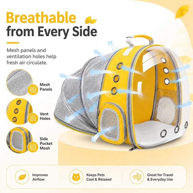 Cat Backpack Carrier Back Expandable Bubble Pet Carrier Backpack - Image 4