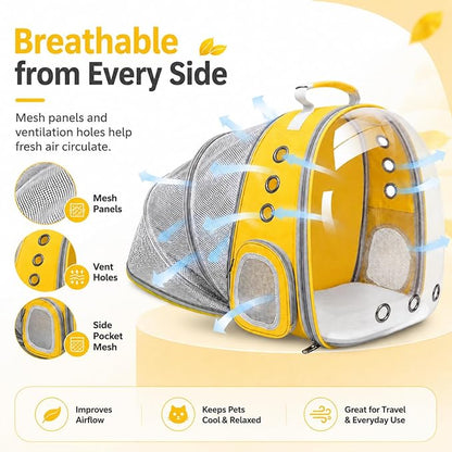 Cat Backpack Carrier Back Expandable Bubble Pet Carrier Backpack - Image 4