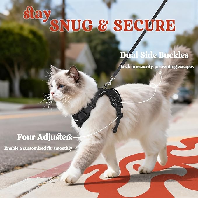 rabbitgoo Cat Harness and Leash Set, Escape Proof Vest Harness - Image 6