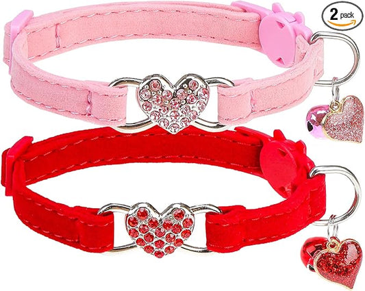 EXPAWLORER Soft Velvet Safe Cat Collars by EXPAWLORER