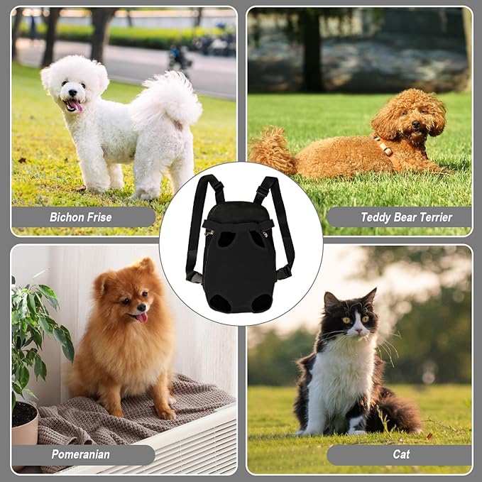 FEimaX Dog Carrier Backpack Pet Legs Out Front Cat Travel Bag, Adjustable Puppy - Image 9