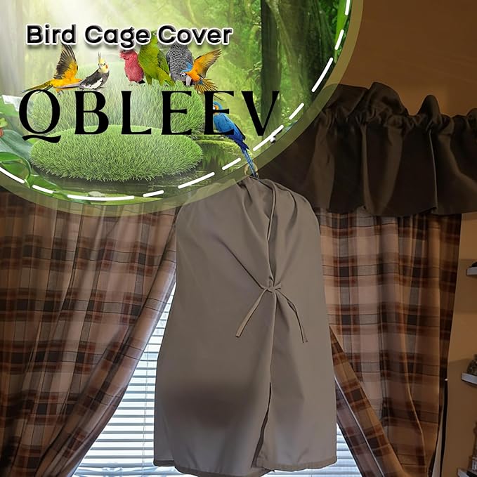 QBLEEV Round Parrot Birdcage Cover Pet Universal Blackout Cage Cover Shade - Image 5