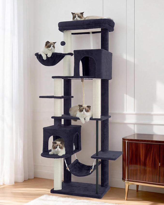 Gitelsnour Cat Tree for Indoor Cats Large Adult, 70.5'' Cat Tower - Image 8