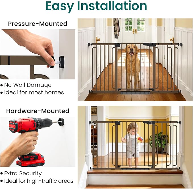 Cumbor 30.4-56.8" Extra Wide Baby Gate - Image 7