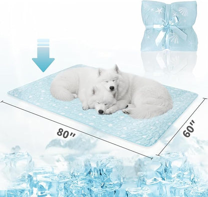 NWK Dog Cooling Blanket, Q-Max>0.345, Ice Silk Cool to Touch Material, - Image 5