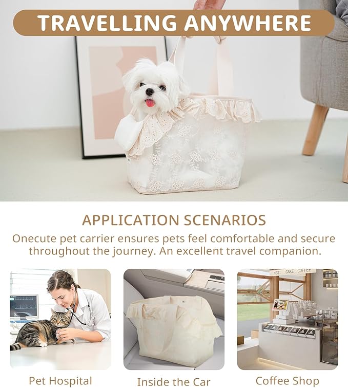 ONECUTE Dog Carrier for Small Dogs Rabbit cat - Image 7