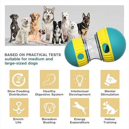 BSISUERM Dog Treat Dispensing Puzzle Toy Adjustable Food Dispenser Slow Feeder - Image 2