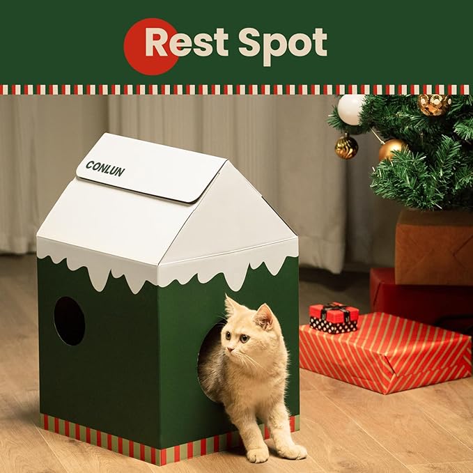Conlun Cardboard Cat House - Image 2