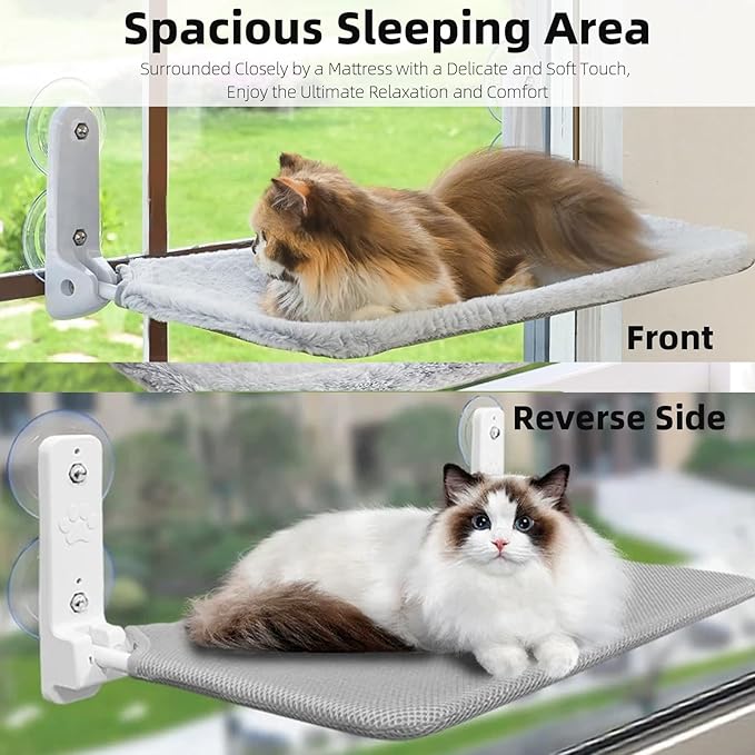 2PCS Replacement Cover for Cat Window Perch, M Size Cordless Cat Window Hammock - Image 7