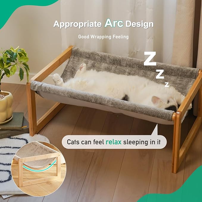 Kiplant Elevated Cat Bed, Large Hammock - Image 4