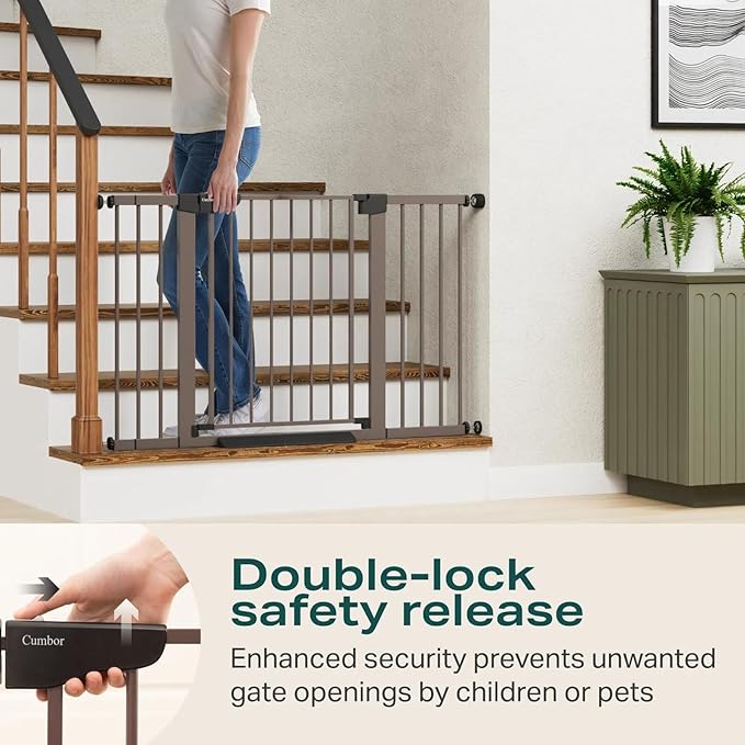 Cumbor 2 Pack 29.7-51.5" Extra Wide Baby Gate - Image 4