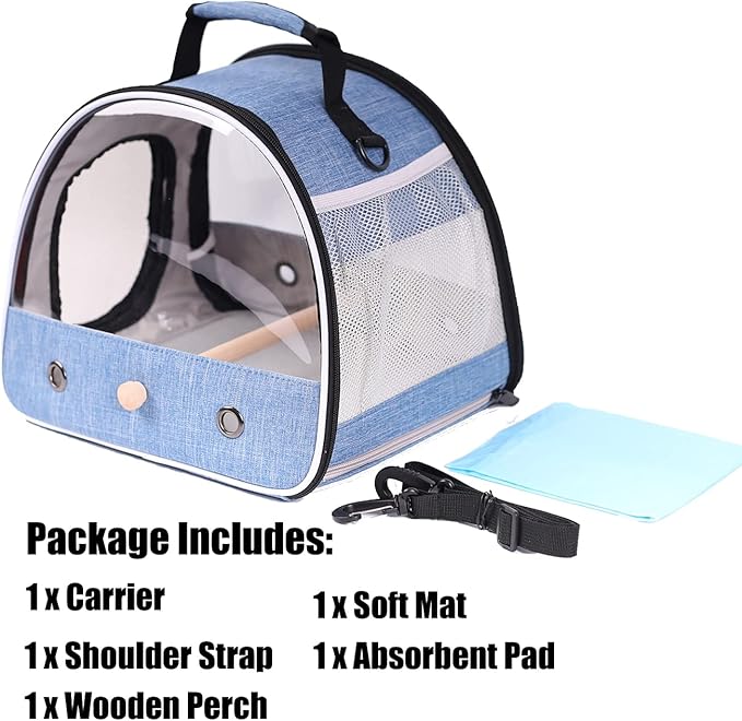 Small Bird Travel Carrier, Portable Bird Travel Carrier - Image 3