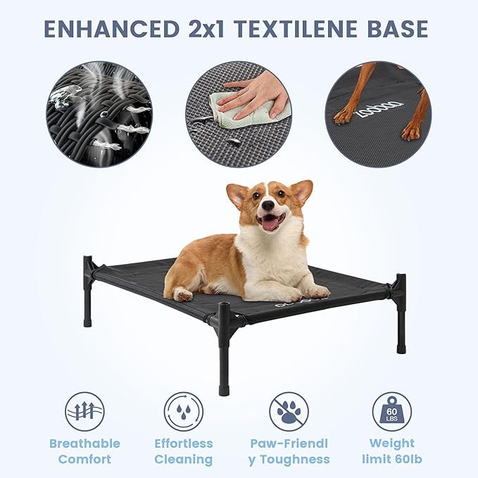 Zooba 29" 2-in-1 Dog House for Medium Dogs, Elevted Dog House Outdoor/Indoor - Image 8