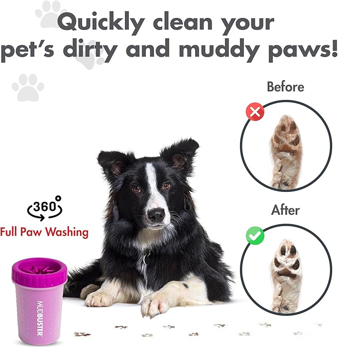 Dexas MudBuster Medium Dog Paw Cleaner, Fits 1.5"-2.5" Wide Paws, Gentle - Image 4