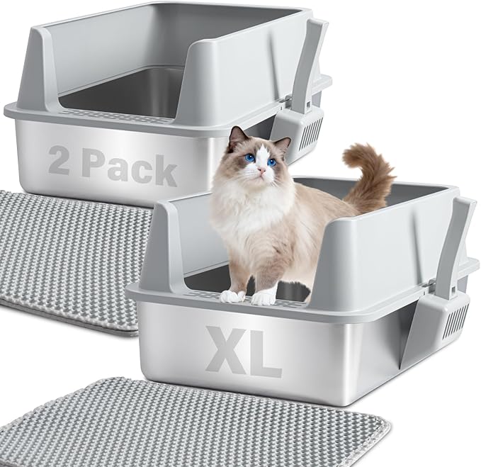 Stainless Steel Litter Box by Holintan