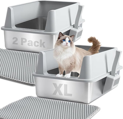 Stainless Steel Litter Box by Holintan