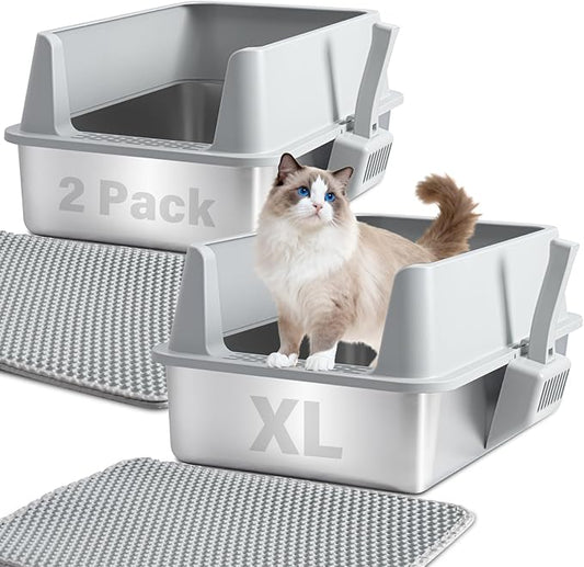 Stainless Steel Litter Box by Holintan