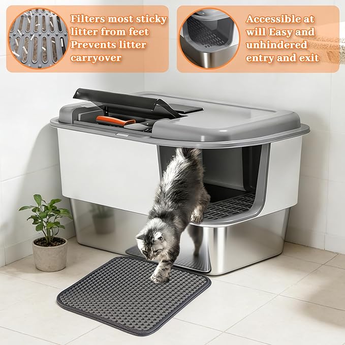 XXL Stainless Steel Litter Box - Image 4