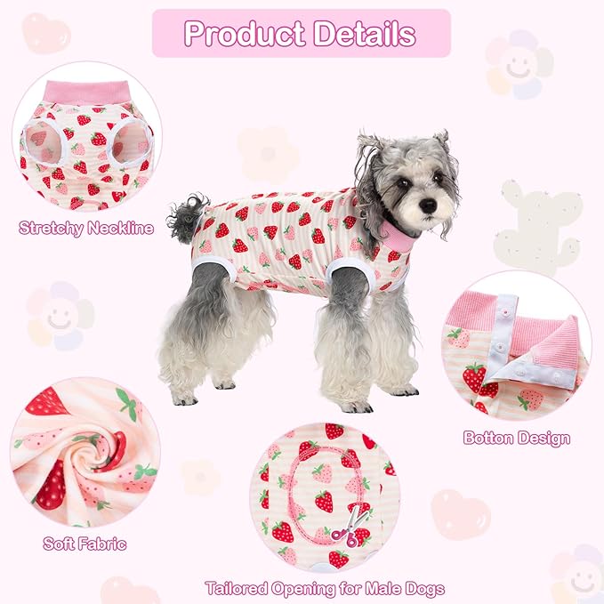 Coppthinktu Recovery Suit for Dogs After Surgery, Dog Onesie Surgery Recovery - Image 3