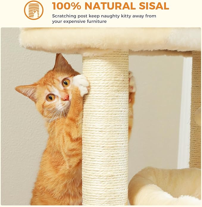 PEQULTI Cat Tree Cat Tower for Large Cats - Image 6