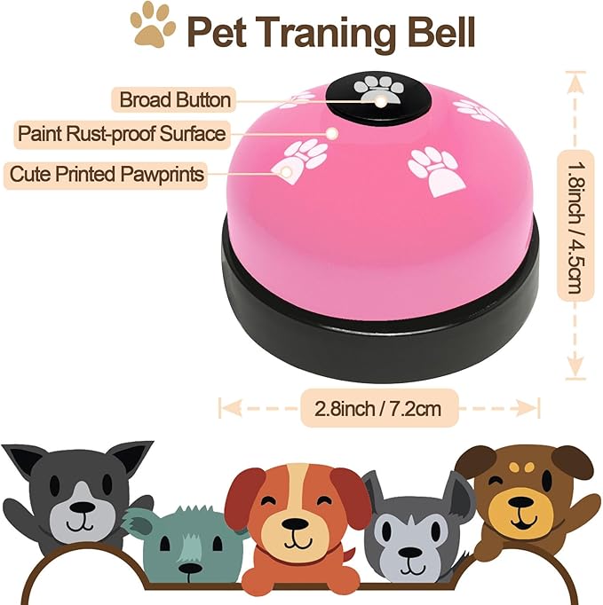 2 Pack Dog Door Bells Dog Doorbell to go Outside Puppy Train Bell - Image 5
