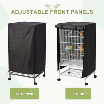 Black Bird Cage Cover, Adjustable - Image 3