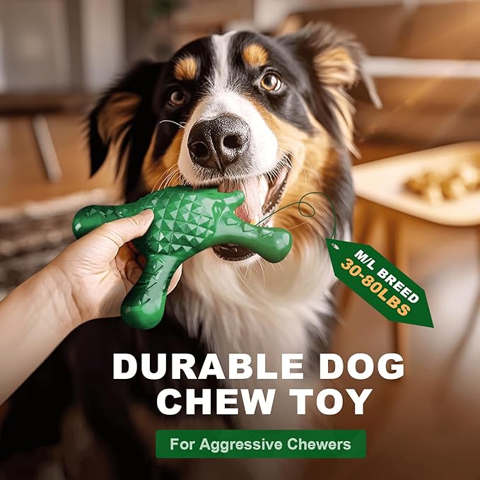 Tough Dog Chew Toy for Aggressive Chewers – Durable Bacon Flavored Nylon Bone - Image 2