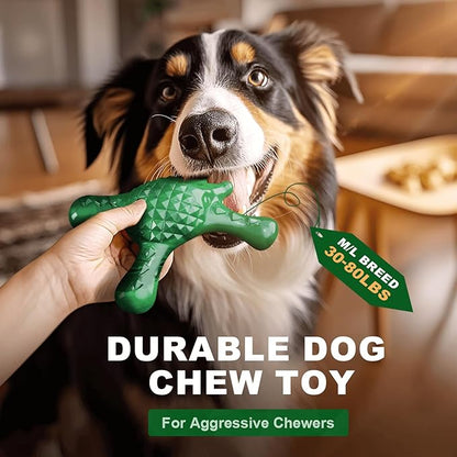 Tough Dog Chew Toy for Aggressive Chewers – Durable Bacon Flavored Nylon Bone - Image 2