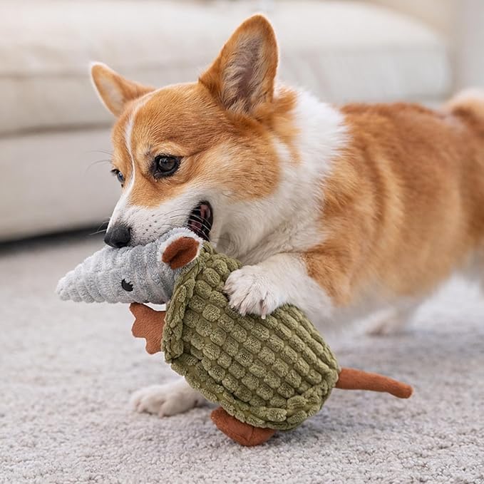 Hollypet Plush Dog Squeaky Toy Stuffed Armadillo Animal Pet Puppy Chew Toys - Image 7