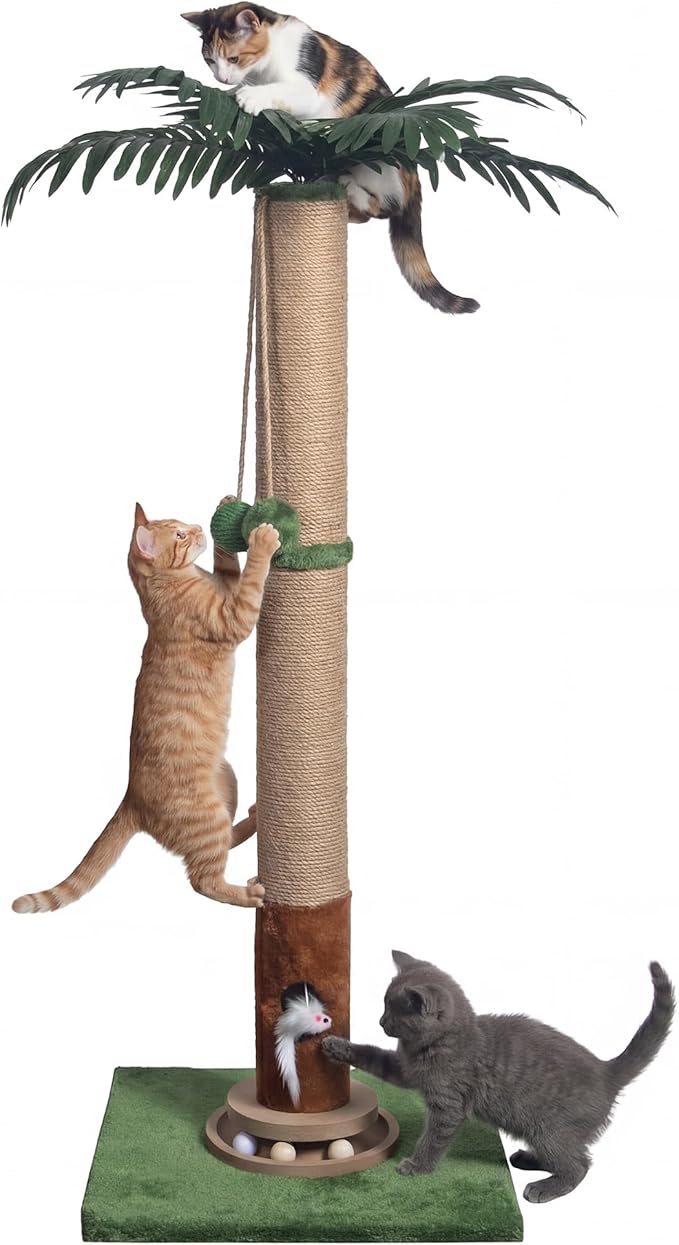 Fantasreen Cat Scratching Post 35'' Tall Cat Scratcher, Scratching Posts by Fantasreen