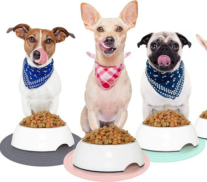 3 Pieces Silicone Pet Food Mat Feeding Mat - Image 7